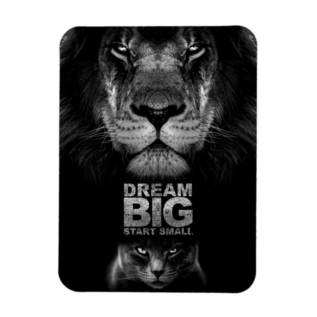 Lion Dream BIG Start Small Magnet (Vertikal)