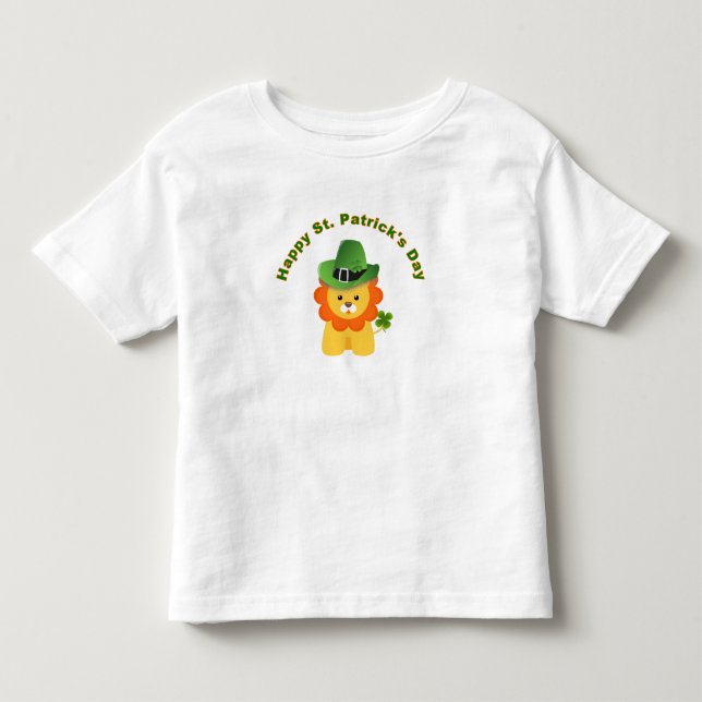 Lion drôle de chemise d'enfant de T-shirt du jour (Devant)