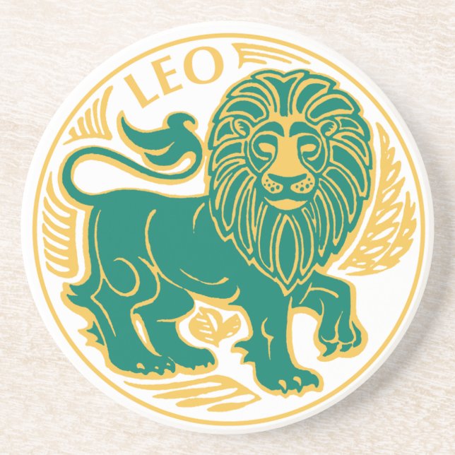 Lion du zodiaque sur un Dessous de verre (Devant)