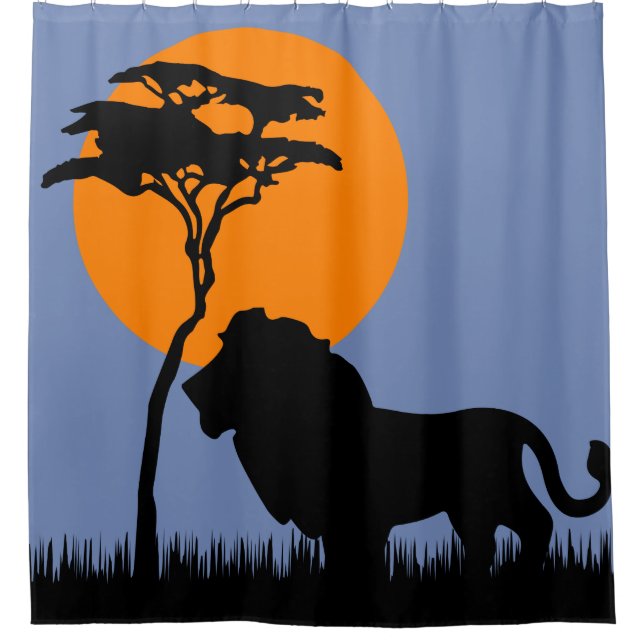 Lion Duschvorhang (Vorderseite)