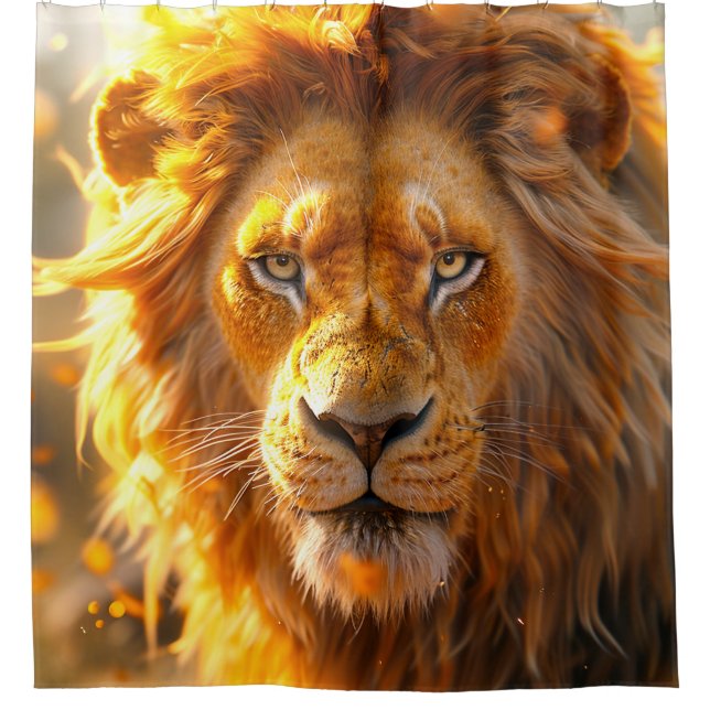 Lion Duschvorhang (Vorderseite)