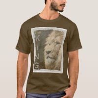 Lion Elegant Moderne braune Farbvorlage Basic
