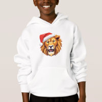 Lion en colère face Safari Père Noël Costume de No