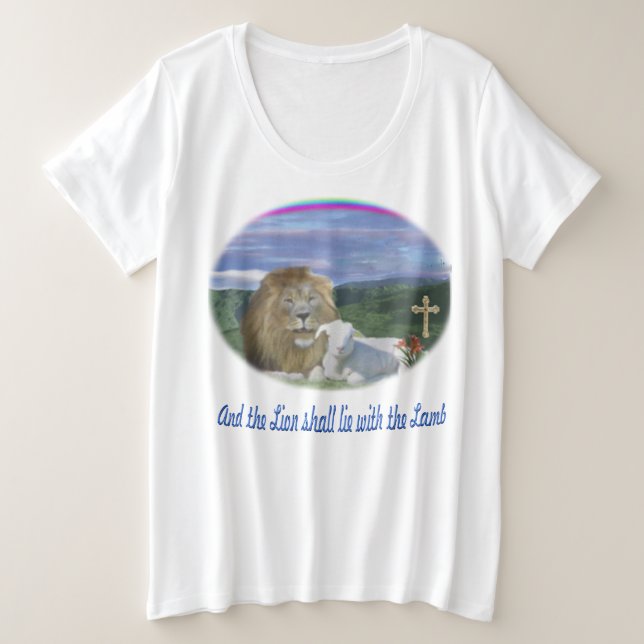 Lion et agneau chrétien (Design devant)