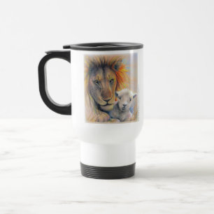"Lion et agneau" Mug voyageur
