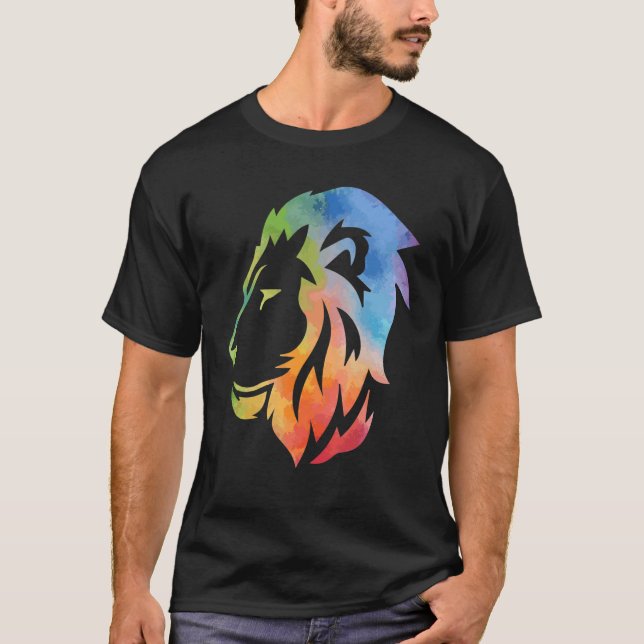 Lion Felidae Large Cat Outfit Men Women Kids 2 T-Shirt (Vorderseite)