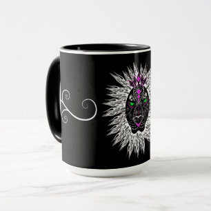 Lion féroce la tasse de lion