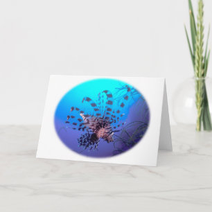 Lion Fish Greeting Card Karte