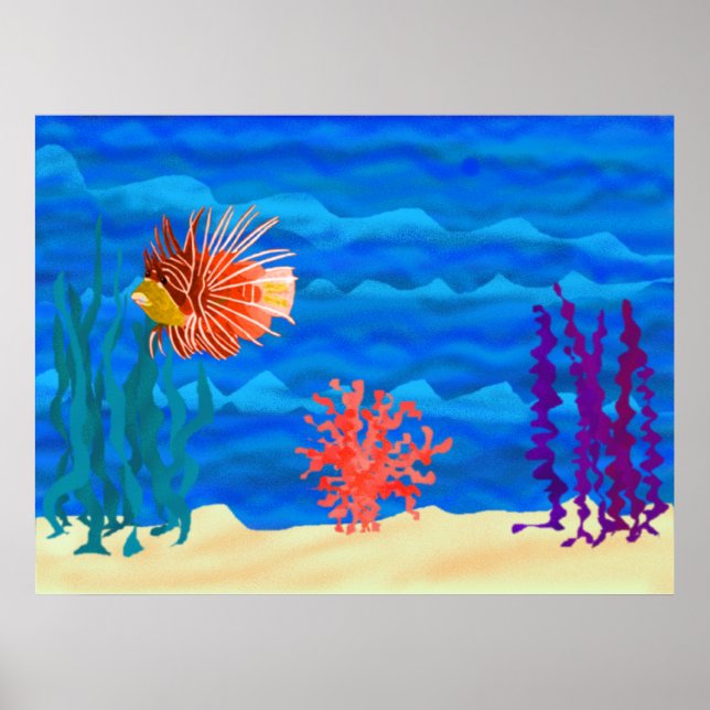 Lion fish ocean poster (Vorne)