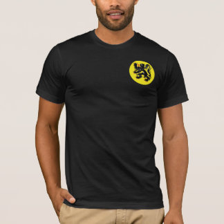 Lion flamand de la Flandre t-shirt noir petit i
