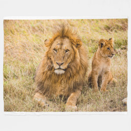 Lion Fleece Blanket