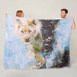 Lion Fleece Blanket