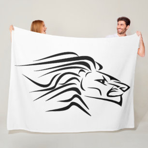 Lion Fleece Blanket mit benutzerdefinierten Farben