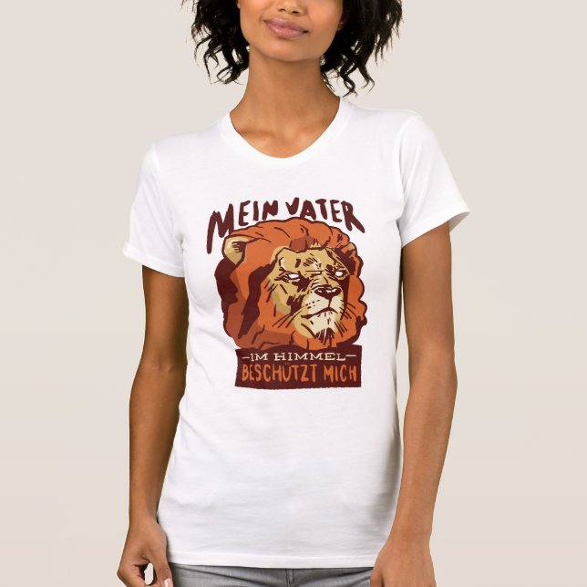 Lion German Quote T-Shirt (Vorderseite)
