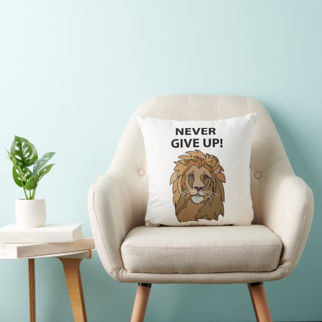 Lion gibt nie Lion auf Kissen (Stuhl )