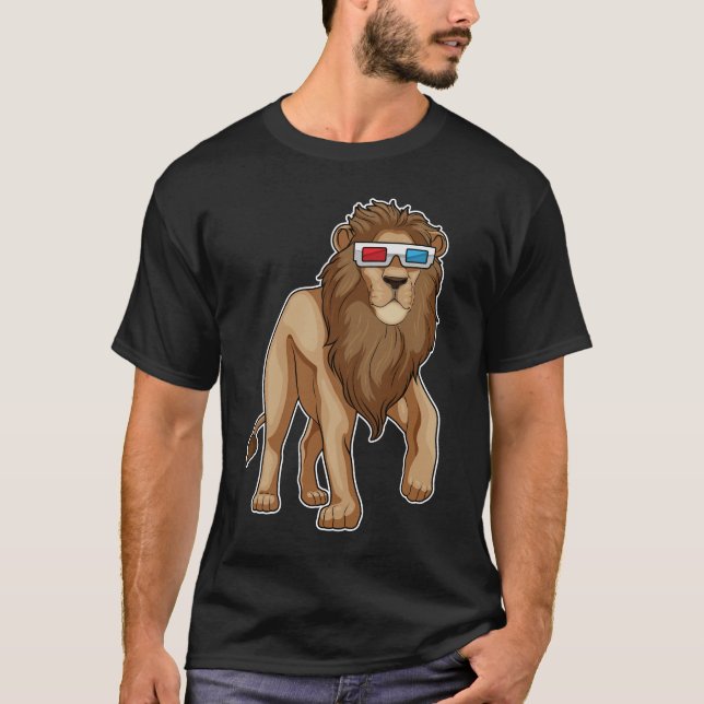 Lion Glasses T-Shirt (Vorderseite)