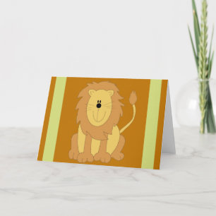 Lion Greeting Card Karte