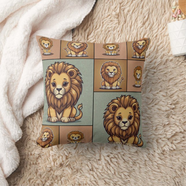 Lion Group Pattern Kissen (Decke)