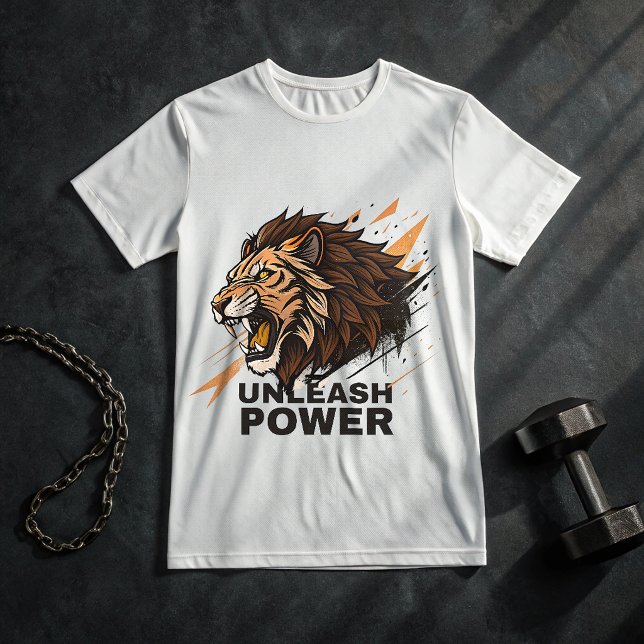 Lion Gym TShirt – Unleash Power Beast Mode Workout (Von Creator hochgeladen)