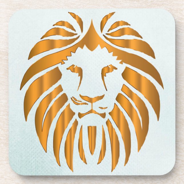 Lion Hard Plastic Untersetzer (Vorderseite)