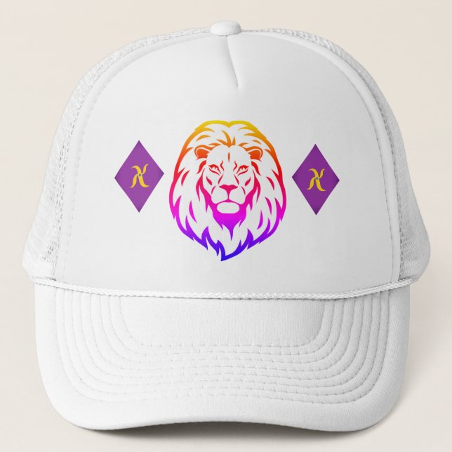 Lion Hat Truckerkappe (Vorderseite)