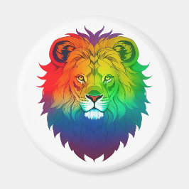 Lion Head Gay Pride Magnet
