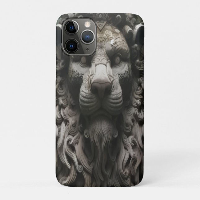 Lion Head IPhone Case Cover (Rückseite)