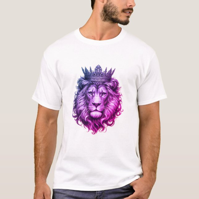 Lion Head mit Crown Royal Luxury T - Shirt (Vorderseite)