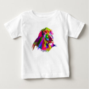Lion Head Prismatischer Pop Art Design-62502 Baby T-shirt