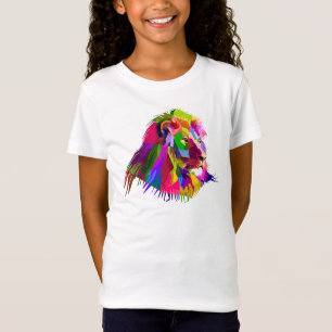 Lion Head Prismatischer Pop Art Design-62502 T-Shirt