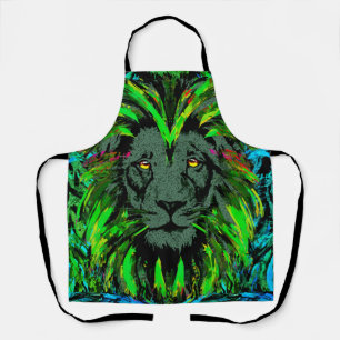 Lion Head Schürze   Green Lion Schürze