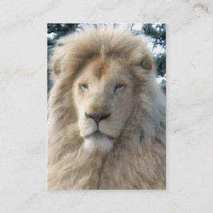 Lion Head Visitenkarte schwarz