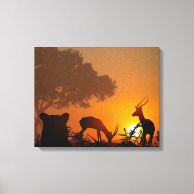 Lion Hunt Leinwanddruck (Vorderseite)