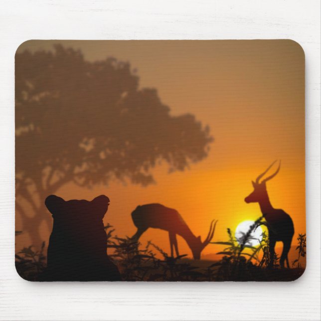 Lion Hunt Mousepad (Vorne)