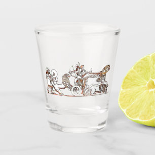 Lion Hunters Shot glass Schnapsglas