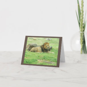 Lion Inspiration Note Card Karte