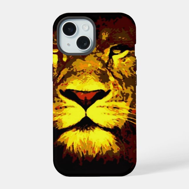 Lion iPhone 15 Hülle (Rückseite)