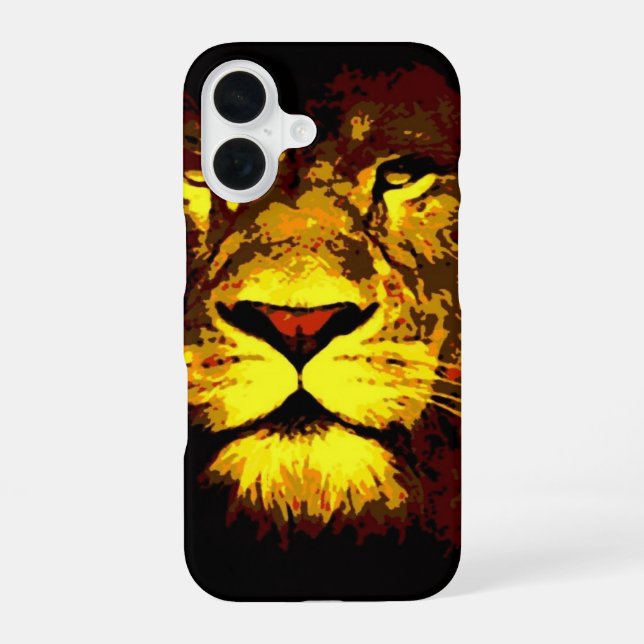 Lion iPhone 16 Hülle (Rückseite)