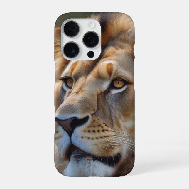 Lion iPhone 16 Pro Hülle (Rückseite)