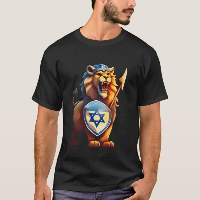 Lion Israel Viking T-Shirt (Vorderseite)