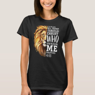 Lion Judah Christlich Religious Scripture Graphic  T-Shirt