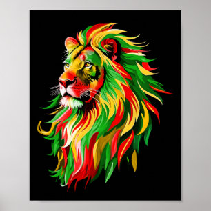 Lion Juneteenth Ancestors Melanin King Black Man A Poster
