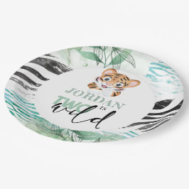 Lion Jungle Personalisiert 2. Geburtstag Pappteller