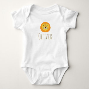 Lion Jungle Safari   INDIVIDUELLE NAME Baby Strampler