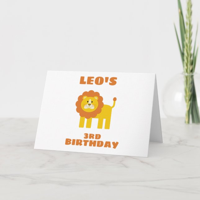 Lion Karte (Vorderseite)