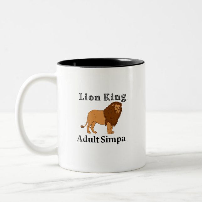 Lion King Adult Simpa Zweifarbige Tasse (Links)