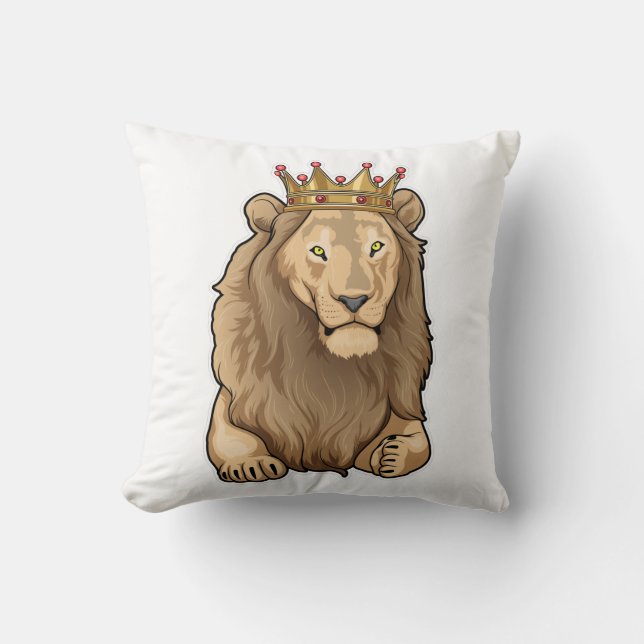 Lion King Crown Kissen (Vorderseite)