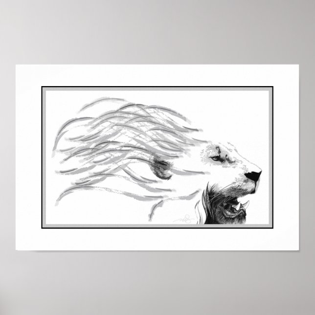 Lion | König der Großen Katzen Poster (Vorne)