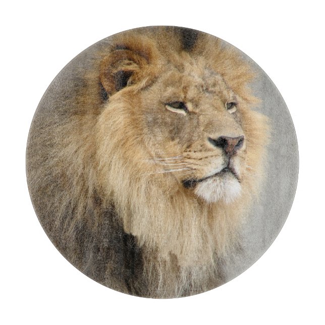 Lion liebt den König des Dschungels Schneidebrett (Vorderseite)