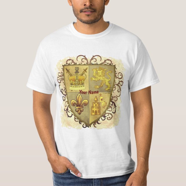 Lion Lilie Shield T-Shirt (Vorderseite)